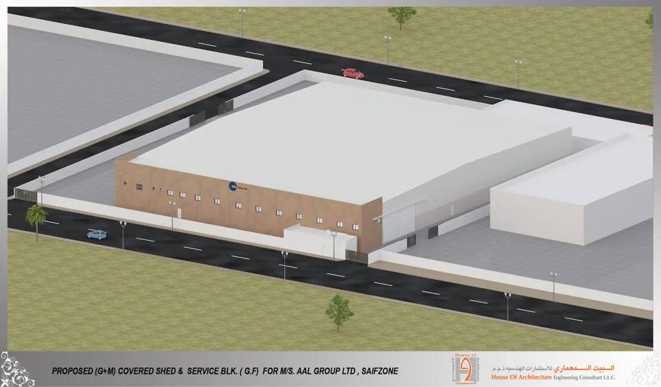 Warehouse, Hanger & Office on Plot No. 04-01 at Saif Zone