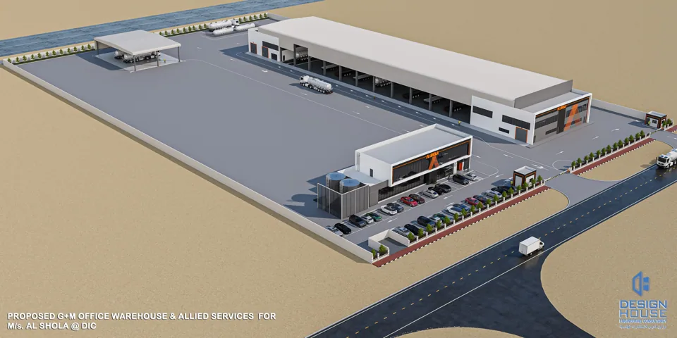 Warehouse (G+M) Office and Allied Services on Plot No. 5320153 at Saih Shuaib 2