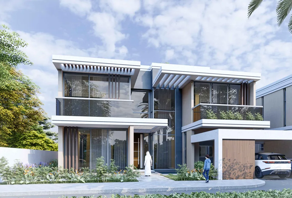 Villa (G+1) + Swimming Pool on Plot AFWCVIL063 & 63 at Al Furjan