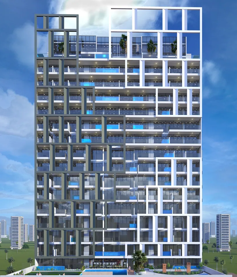 Residential Building (G+4P+17+R) on Plot No. 68106492 at Al Barsha 4th