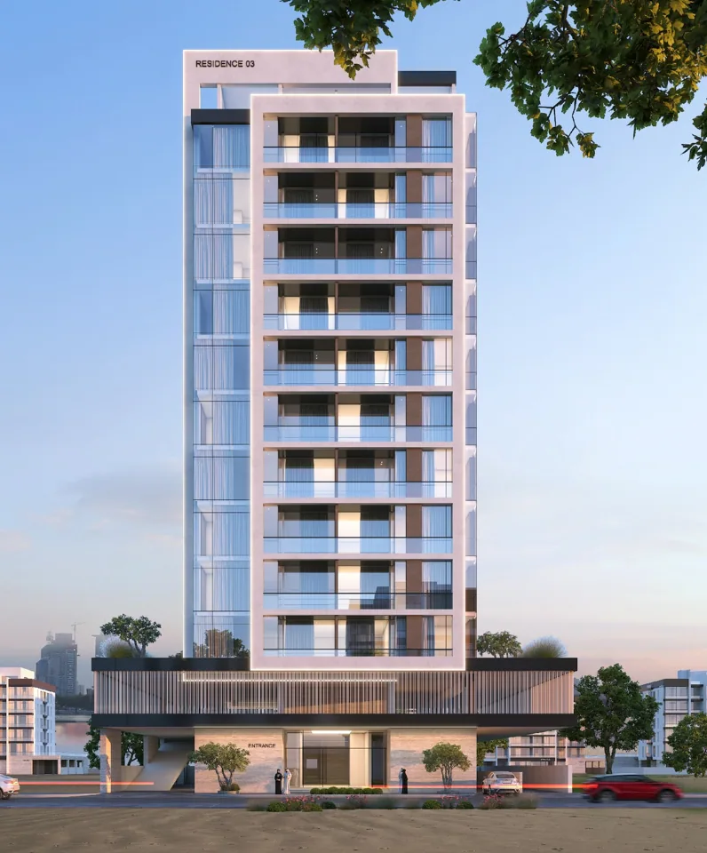 G+P+10+R Commercial & Residential Building